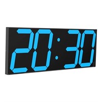 CHKOSDA Digital LED Wall Clock, Oversize Wall Cloc
