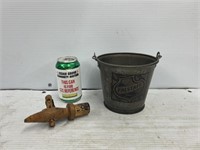 Tin bucket and barrel tap