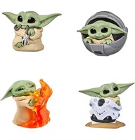 4-Pack Yoda Gifts,2.2-Inch Yoda Doll,Child Yoda
