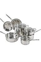 11 PIECE STAINLESS STEEL COOKWARE SET