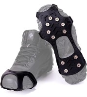Large - Ice Cleats for Winter Boots, Ginsco