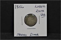 1856 Large Date Seated Dime
