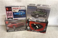 4) New Model Car Kits: Avanti, Jeep Wrangler,