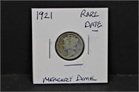 1921 Rare Date Mercury Dime