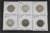 Silver Seated Quarters