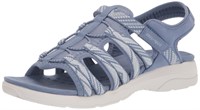 Easy Spirit Women's Torye2 Flat Sandal, Blue 420,