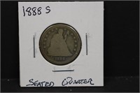 1888S  Silver Seated Quarter