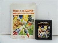 Atari MISSILE COMMAND Game Program Cartridge with