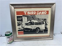 1959 T-Bird Gang framed poster