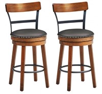 Retail$440 2pcs Swivel Counter Height Dining Chair