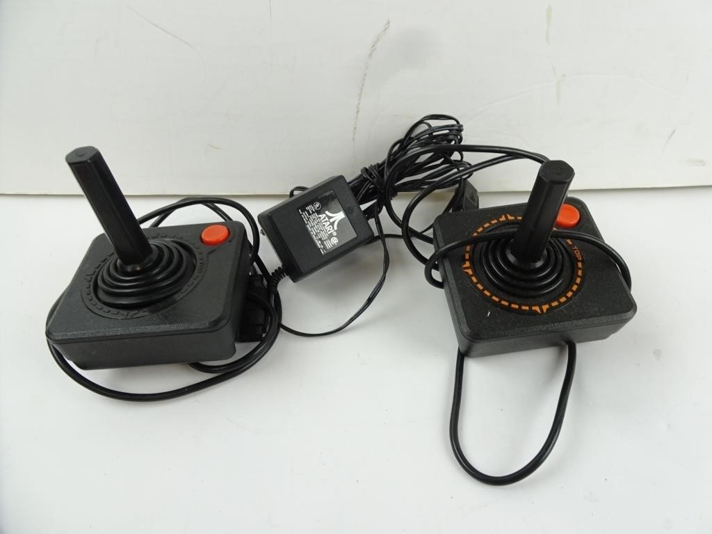 Lot of Atari Hardware - Joysticks & Power Cord