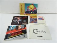 Lot of 5 NES Game Instructions - PacMan Contra