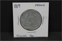 1879 Mexico 90% Silver Coin
