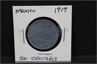 1919 Mexico 50 Centavos