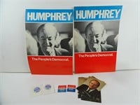 Lot of Hubert Humphrey Campaign Items - Signs