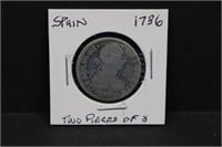 1736 Spain Two Pieces of 8