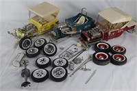 Vintage Diecast Car Model Kits w/ Parts