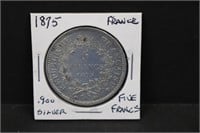 1875 France Five Francs