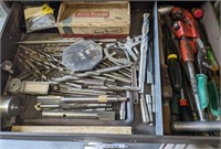 DRAWER OF BITS, SNIPS, DRIVERS, MISC