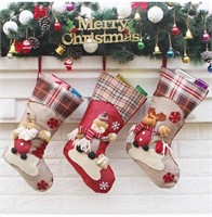Christmas Stockings, 18" Big Stockings Set of 3