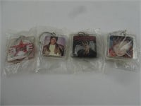 Lot of 4 Band Keychains - Led Zeppelin Michael