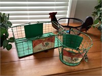 (3) wire chicken baskets