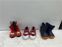Kids boots and shoes sizes range 5-6
