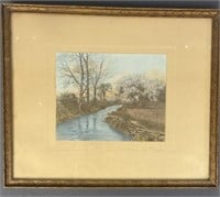 Spring in the Dell by Wallace Nutting Signed