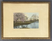 Blossom Cove by Wallace Nutting Signed
