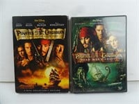 Pirates of the Caribbean 1 & 2 DVDs - Curse of