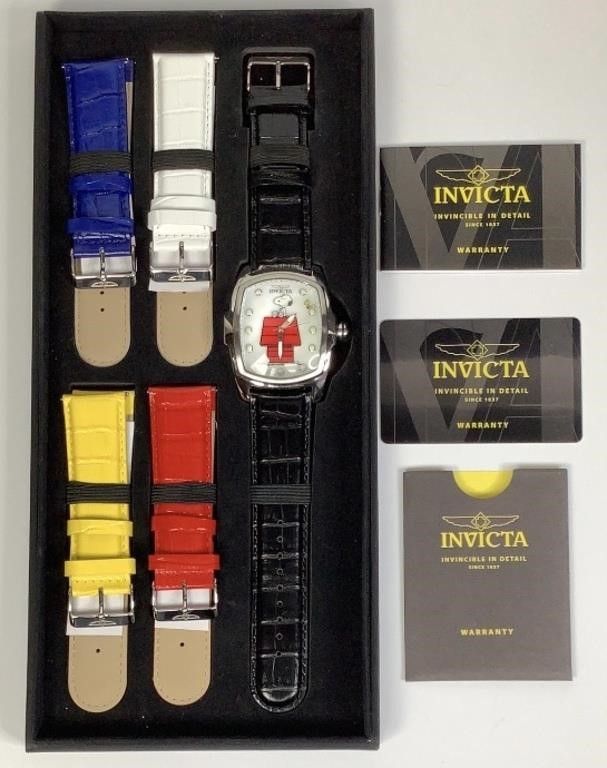 Invicta Peanuts Watch & Assorted Color Straps