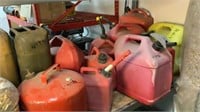 Approximately 10 Gas or Diesel Containers