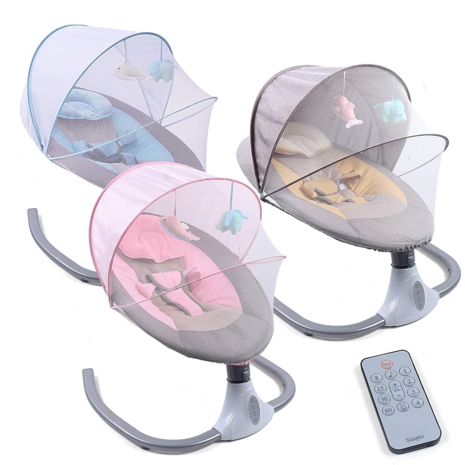 Baby Electric Rocking Chair, Portable Swing Cradle