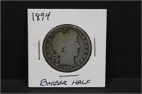 1894 Silver Barber Half Dollar