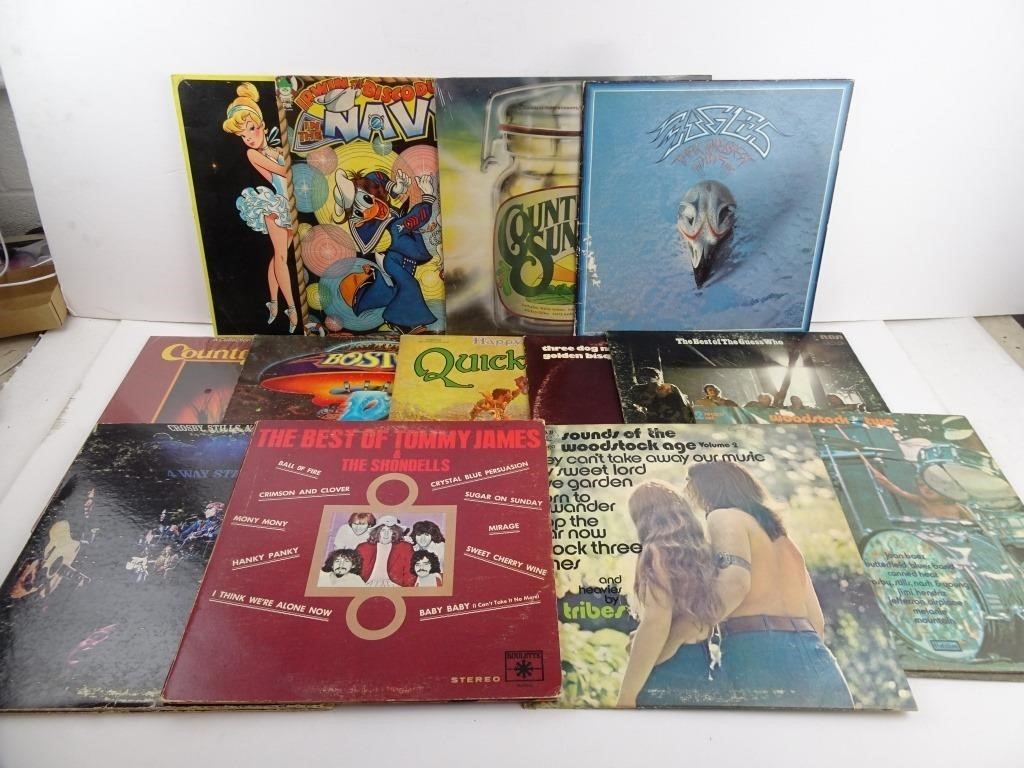 Lot of 1970s 33rpm Vinyl Music Records - Varying