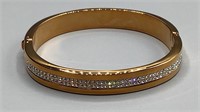 Melania Trump Gold Tone Bracelet & Crystals