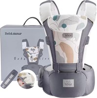 Bebamour Baby Carrier with Head Hood  Grey