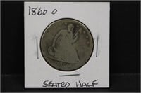 1860 O Silver Seated Half Dollar