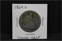 1864S Silver Seated Half Dollar