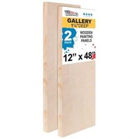 12x48 Birch Wood Paint Panels (2 Pack)