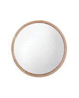 Natural Wood Bathroom Mirror  30D - Tan