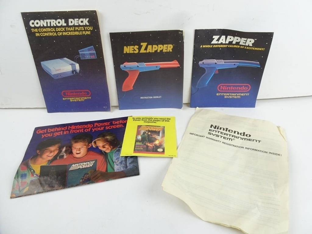 Lot of NES Nintendo Instruction Booklets &