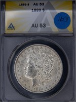 2 1889 Silver Morgan Dollars