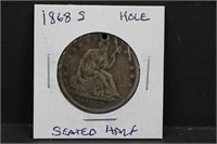 1868S Silver Seated Half Dollar
