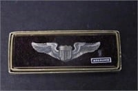 WWII Sterling Eagle Wings Pin