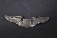 WWII Sterling Eagle Wings Pin