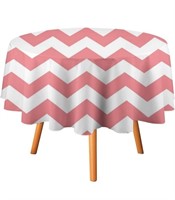 (New Pink and White - size: 54inx108in) Chevron