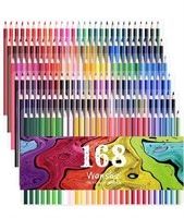 Box of 168 Colored Pencils - 168 Count Including