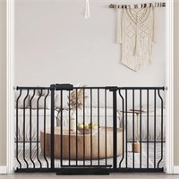 Extra Wide Baby Gate Tension Indoor Safety Black