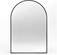 24x36 Minuover Arched Wall Mirror  Black